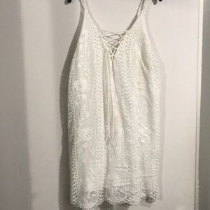 Astr | White Lace Dress